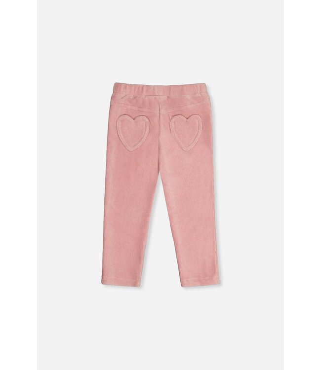 Deux par Deux Deux par Deux Stretch Velour Treggings Pale Dusty Pink