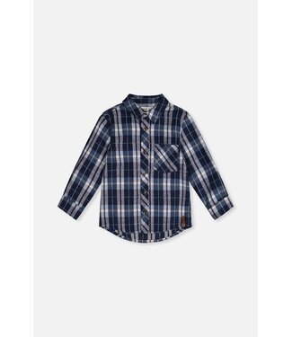 Deux par Deux Deux par Deux Plaid Flannel Shirt Blue/White