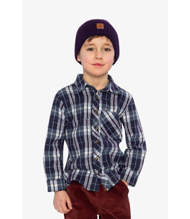 Deux par Deux Deux par Deux Plaid Flannel Shirt Blue/White