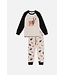 Deux par Deux Deux par Deux Organic PJ Set Elk Print Beige