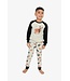 Deux par Deux Deux par Deux Organic PJ Set Elk Print Beige