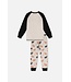 Deux par Deux Deux par Deux Organic PJ Set Elk Print Beige