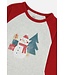 Deux par Deux Deux par Deux Organic PJ Set Christmas Print Beige