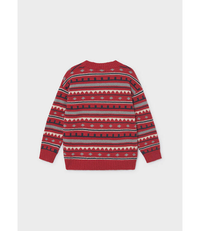 Mayoral Mayoral Knit Sweater Red Geo