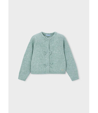 Mayoral Mayoral Knit Cardigan Bows Light Green