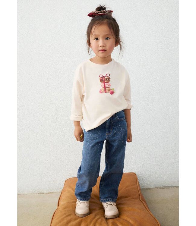 Mayoral Mayoral Glitter Straight Leg Denim