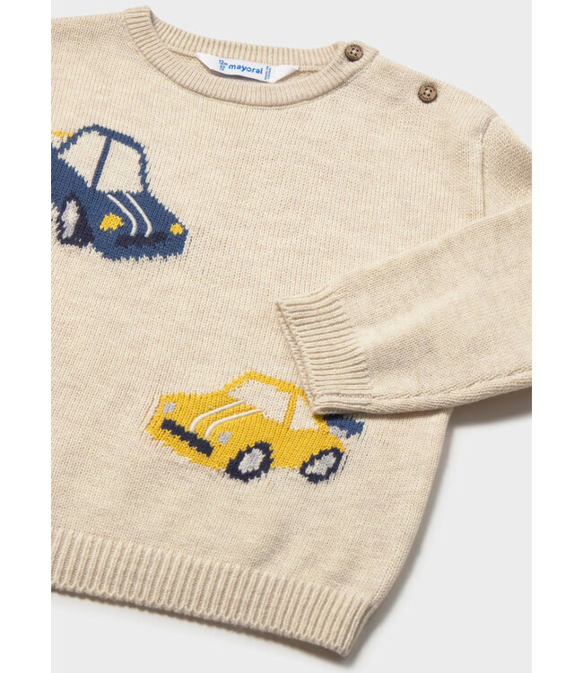 Mayoral Mayoral Infant Cars Knit Sweater