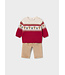 Mayoral Mayoral Reindeer Sweater & Cord Set
