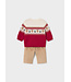 Mayoral Mayoral Reindeer Sweater & Cord Set