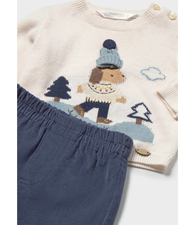 Mayoral Mayoral Knit Sweater Pant Set Skater