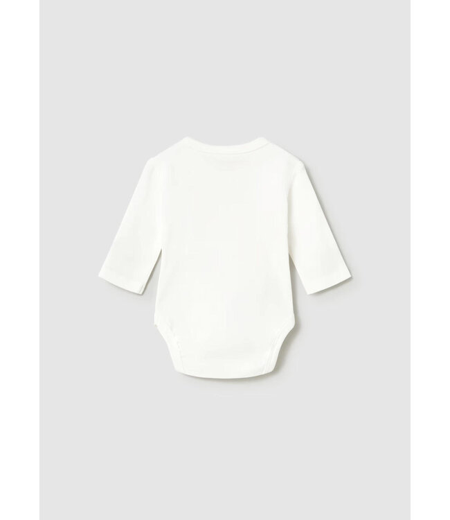 Mayoral Mayoral Side Snap Long Sleeve Onesie Cloud