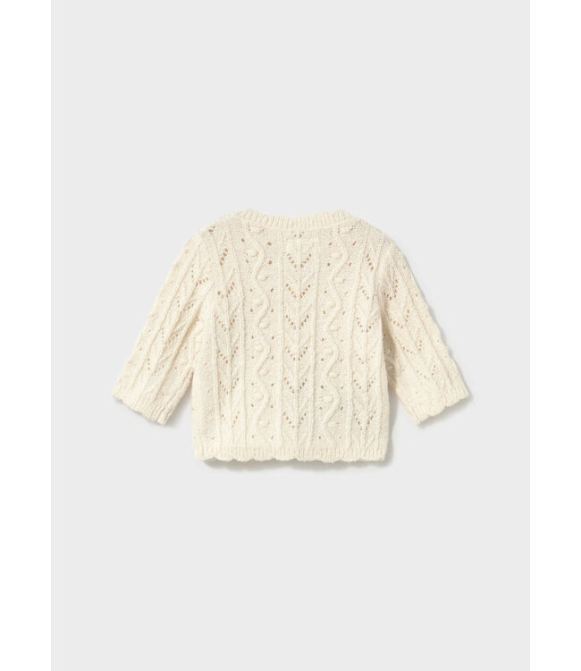 Mayoral Mayoral Knit Open Work Cardigan