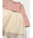 Mayoral Mayoral Glitter Knit & Tulle Dress Rose