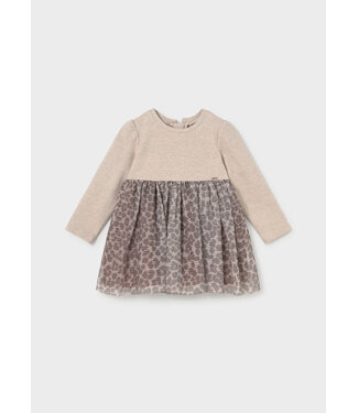 Mayoral Mayoral Leopard Tulle Dress