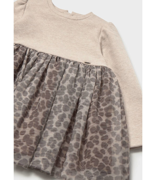 Mayoral Mayoral Leopard Tulle Dress