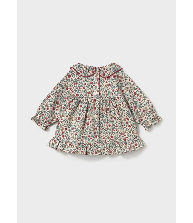 Mayoral Mayoral Collared Dress Winter Floral Print