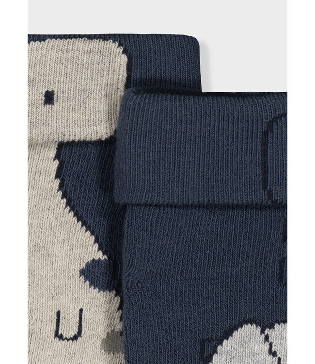 Mayoral Mayoral Infant Non-Slip Socks Blue Dino