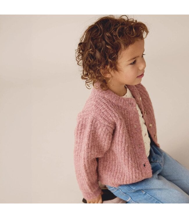 Enfant Enfant Knit Cardigan Burnt Rose