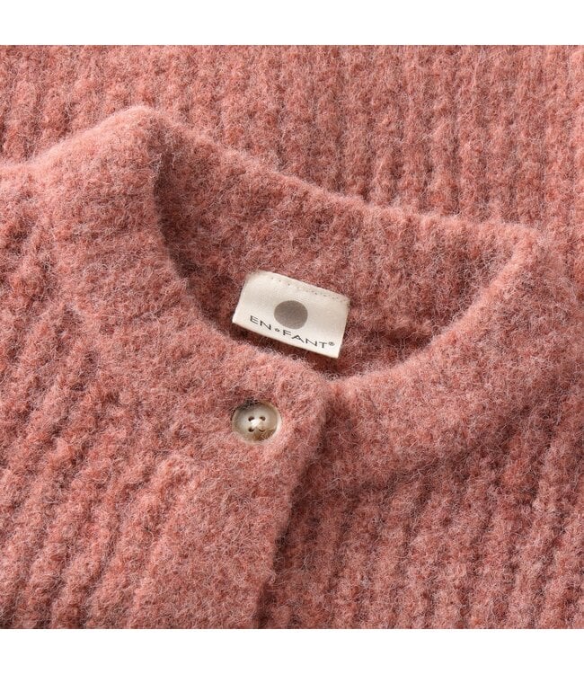 Enfant Enfant Knit Cardigan Burnt Rose