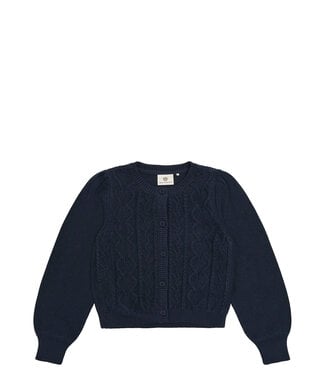 Enfant Enfant Puffed Sleeve Cardigan Navy