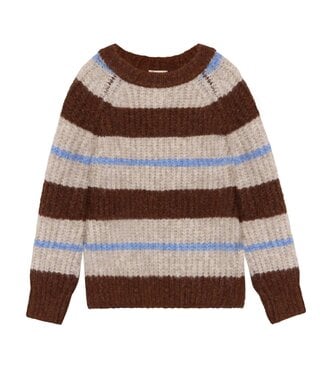 Enfant Enfant Knit Sweater Brown/Blue Stripe
