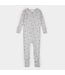 Petit Lem Petit Lem Ribbed Sleeper Slapstick Print Light Grey