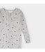 Petit Lem Petit Lem Ribbed Sleeper Slapstick Print Light Grey