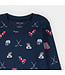 Petit Lem Petit Lem PJ Set Goal Getters Print Navy Blue