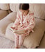 Petit Lem Petit Lem Plush Robe Ribbon Print Pink