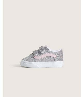 Vans Vans Old Skool V Glitter Silver/Pale Petal