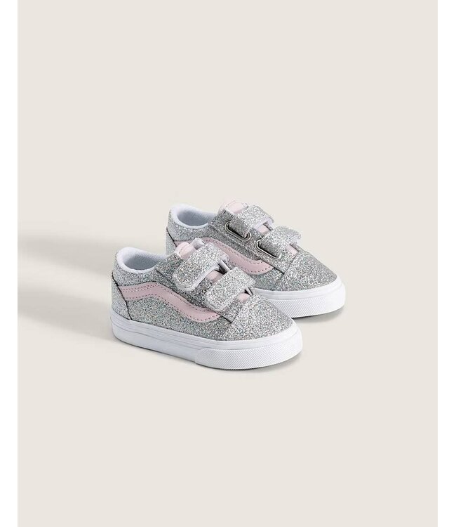 Vans Vans Old Skool V Glitter Silver/Pale Petal