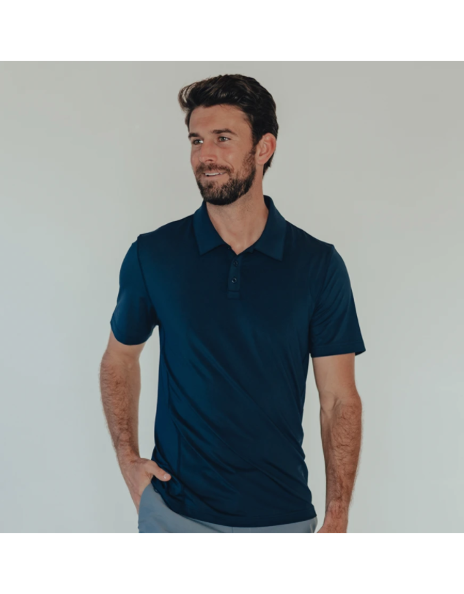The Normal Brand The Normal Brand Cross-Back Seamed Performance Polo