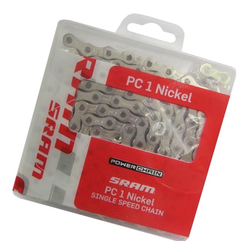 Sram, PC1, 1sp chain, 114 links, 1/8'', w/snap lock T11, Silver The