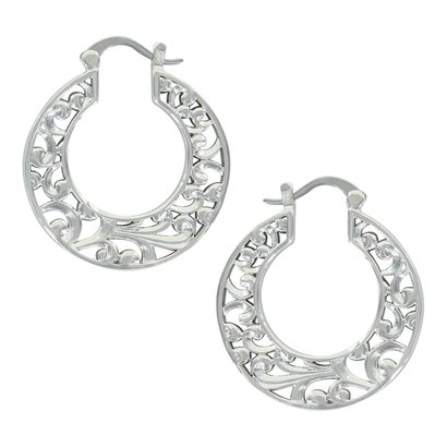 Montana Silversmiths A Touch of Wild Hoop Earrings