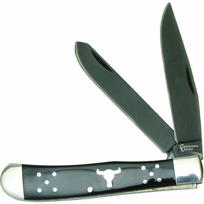 American Buffalo Knife and Tool Black Angus Trapper Knife