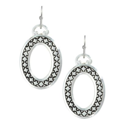 Montana Silversmiths Montana Silversmith Simply Stitched Oval Earrings