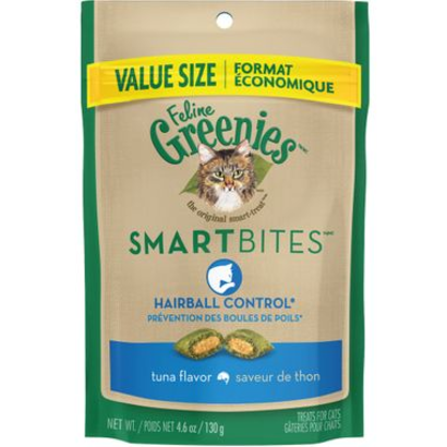 Feline Greenies SmartBites Hairball Control Tuna 2.1 oz.