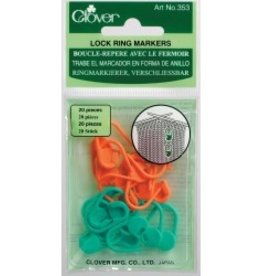 Yoker 300 Pieces Knitting Crochet Locking Stitch Markers Stitch Needle Clip Counter 10 Colors