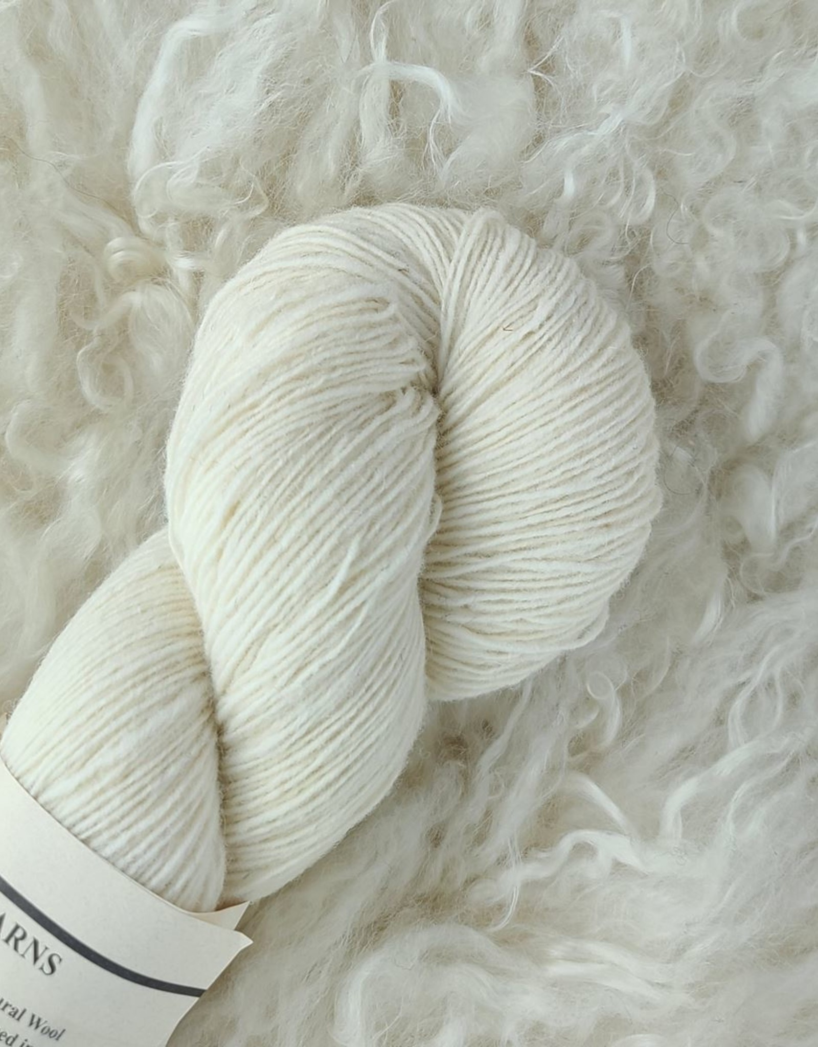 Custom Woolen Mills Mule Spinner 1ply 4oz 01 white natural