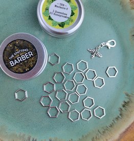 Stitch Markers 20 honeycombs + queenbee