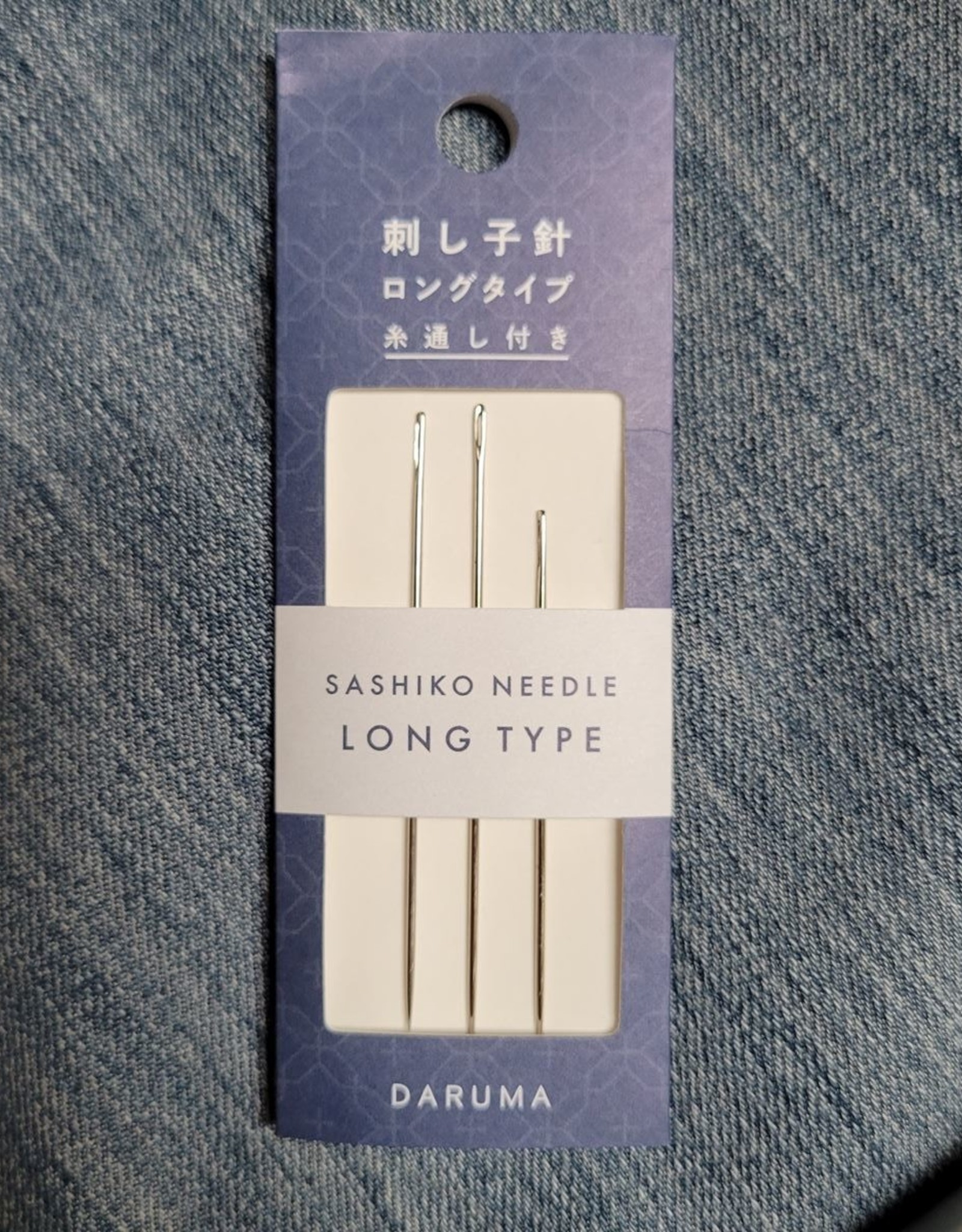 Daruma Needles Sewing Sashiko Long w/threader #8863