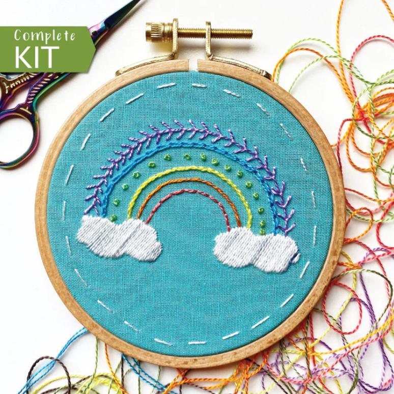 Embroidery Kit Begin Rainbow - The Yarn Underground