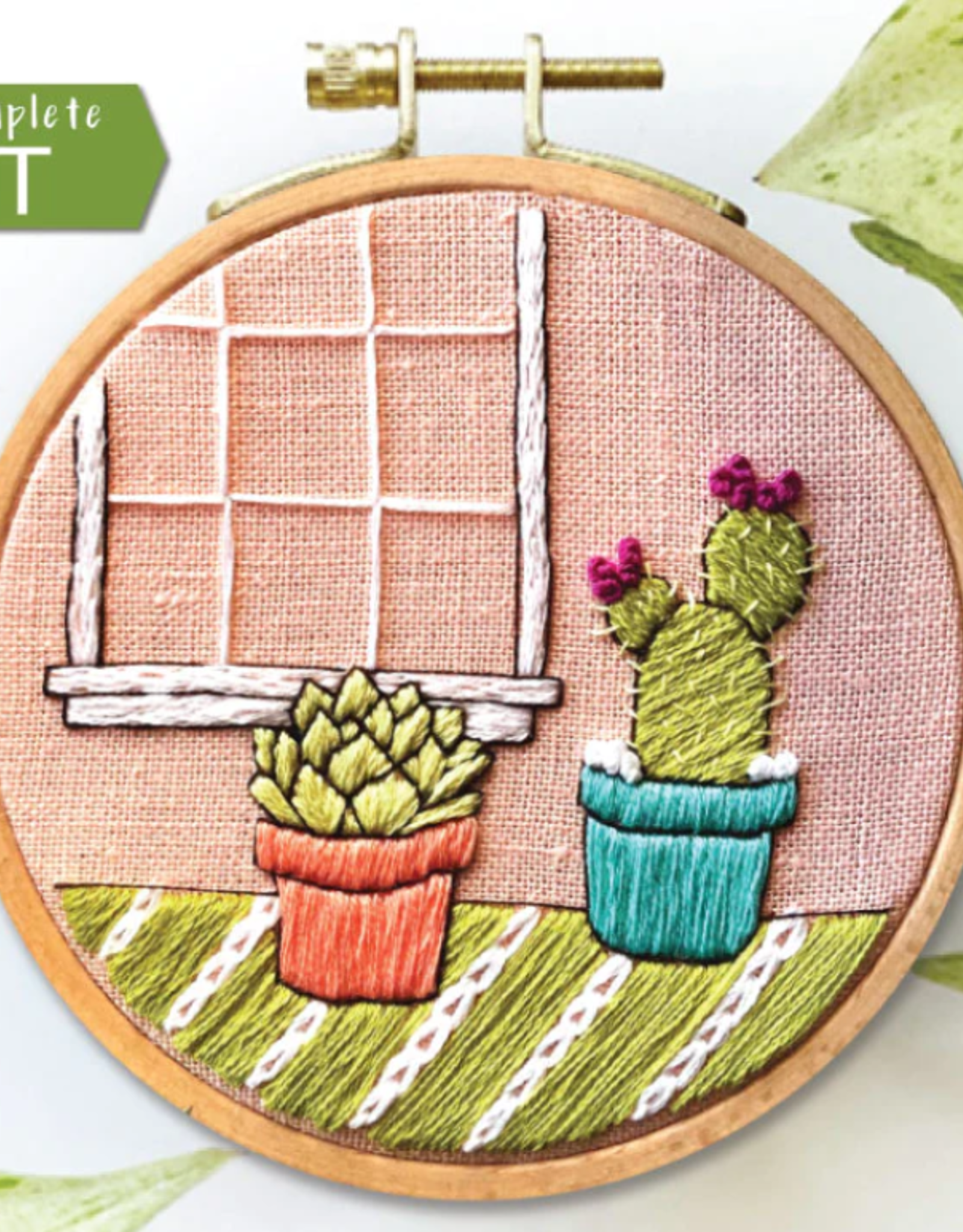 Rosanna Diggs Embroidery Embroidery Kit DIY Cactus