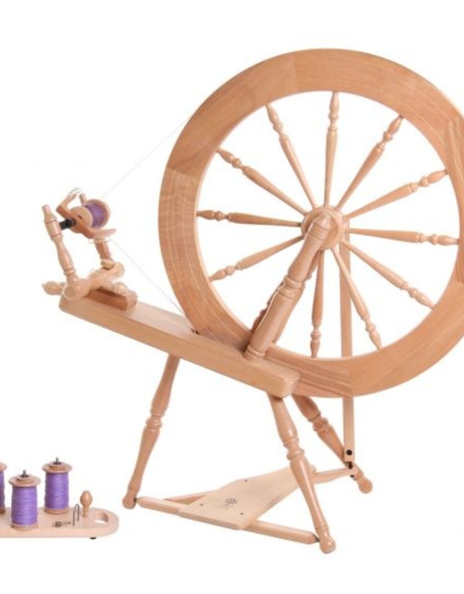 Ashford Elizabeth 30" Limited Edition Spinning Wheel Single Treadle Double Drive Lacquered