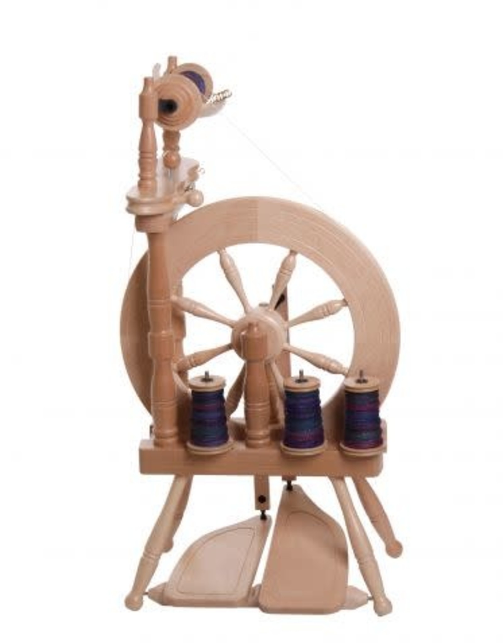 Ashford Traveller 2 Spinning Wheel, Double Drive, Scotch Tension (Single Drive) Lacquered