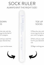 Sock Ruler slap bracelet White