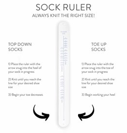 Sock Ruler slap bracelet White