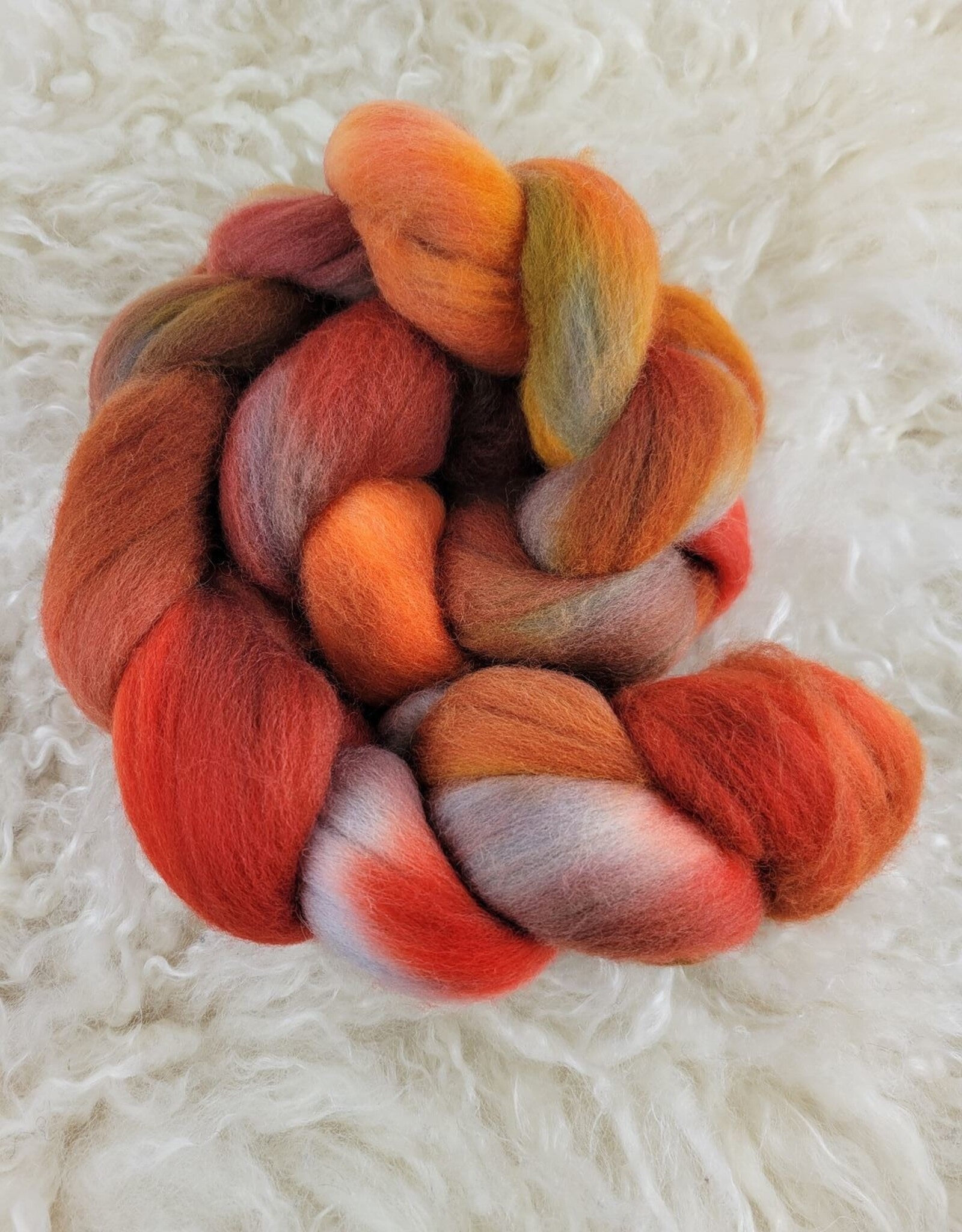 Palouse Yarn Hand Dyed Fiber 4 oz  Dorset Lamb