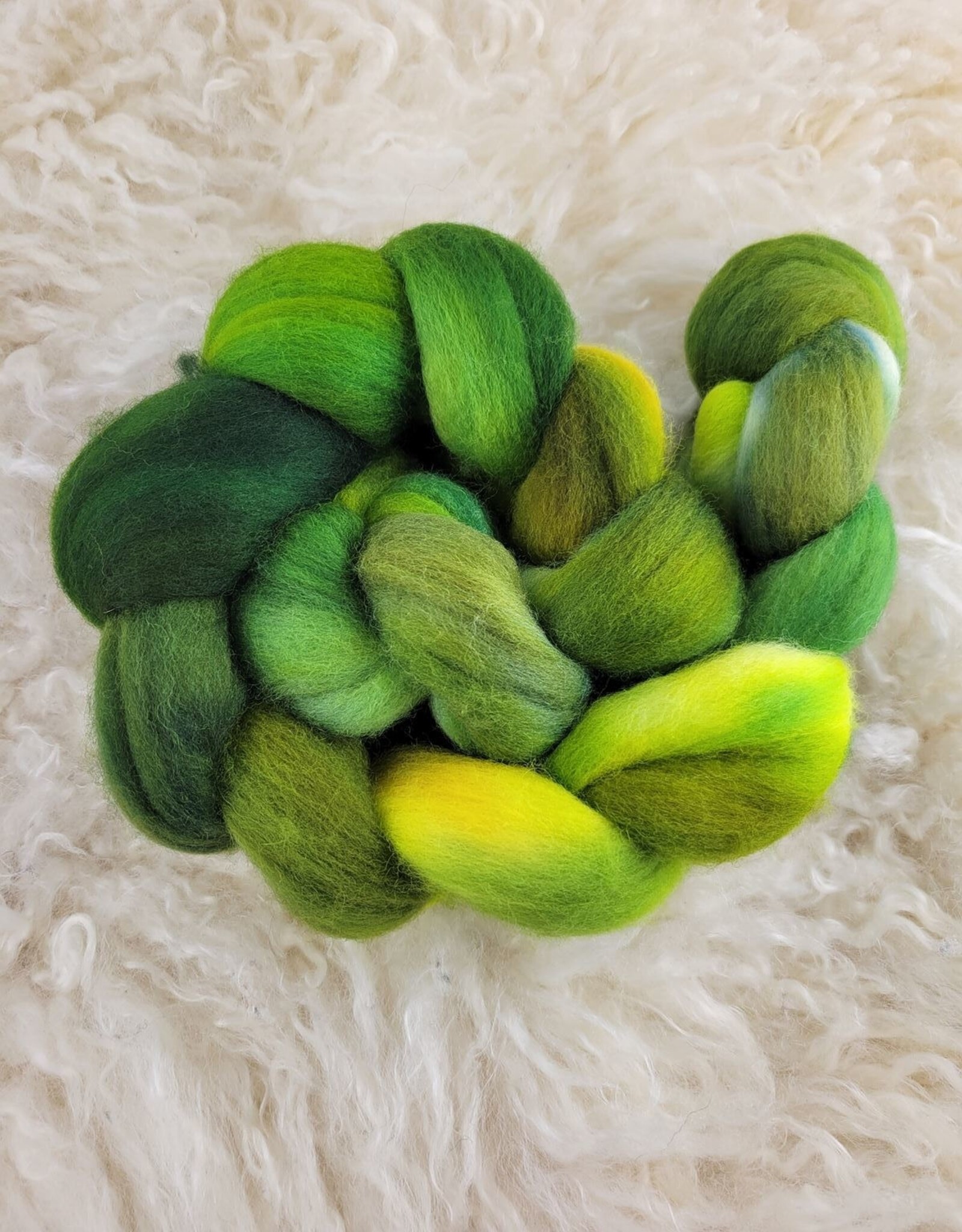 Palouse Yarn Hand Dyed Fiber 4 oz  Dorset Lamb