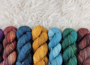 Hand Dyed Aran